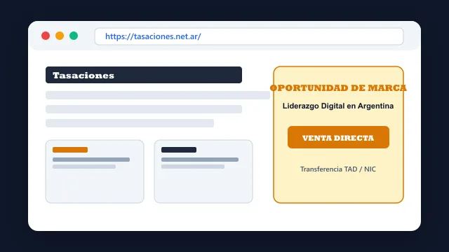 Modelo de aplicación comercial y proyectos digitales para tasaciones.net.ar